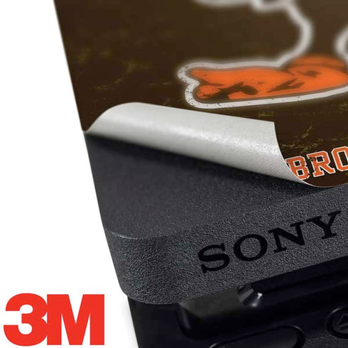 NFL Cleveland Browns Alternate Distressed PS4 Pro Bundle Skin