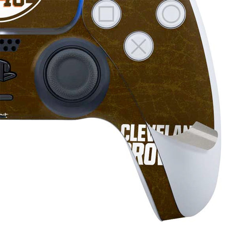 NFL Cleveland Browns Alternate Distressed PS5 Controller Skin