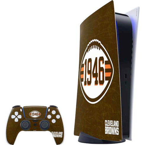 NFL Cleveland Browns Alternate Distressed PS5 Digital Edition Bundle Skin