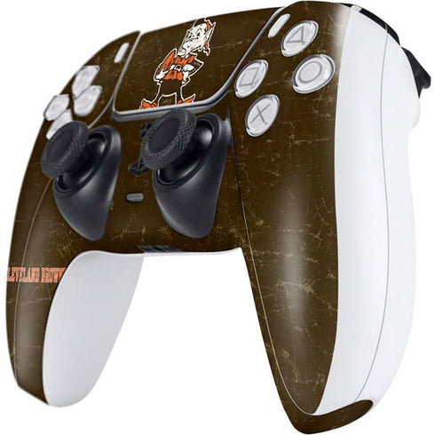 NFL Cleveland Browns Alternate Distressed PS5 Controller Skin