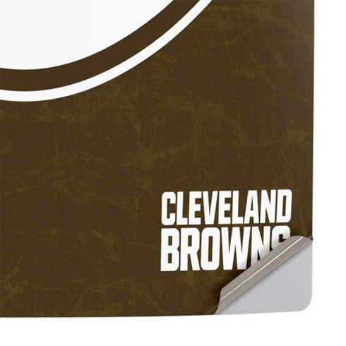 NFL Cleveland Browns Alternate Distressed PS5 Slim Disk Console Skin