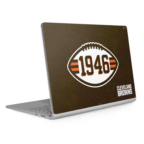 NFL Cleveland Browns Alternate Distressed Surface Book 2 15in Skin