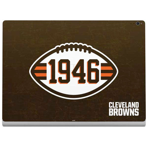 NFL Cleveland Browns Alternate Distressed Surface Book 2 15in Skin
