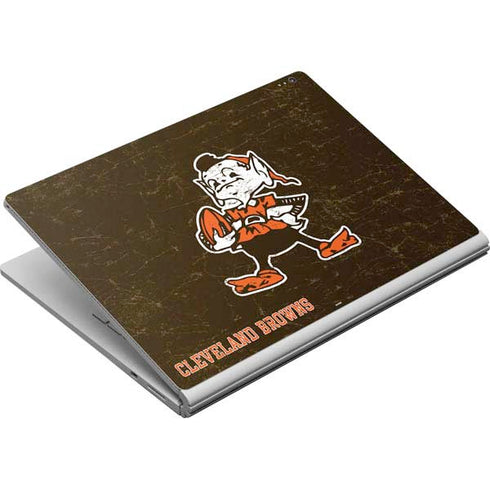 NFL Cleveland Browns Alternate Distressed Surface Book Skin