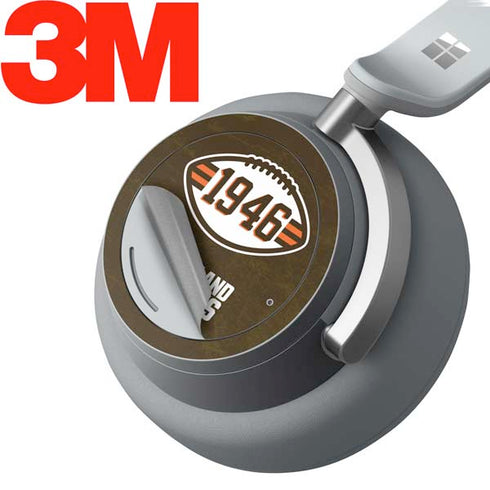 NFL Cleveland Browns Alternate Distressed Surface Headphones Skin