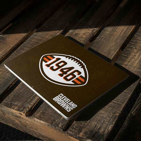NFL Cleveland Browns Alternate Distressed Surface Laptop 2 Skin