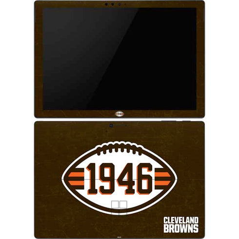NFL Cleveland Browns Alternate Distressed Surface Pro 6 Skin