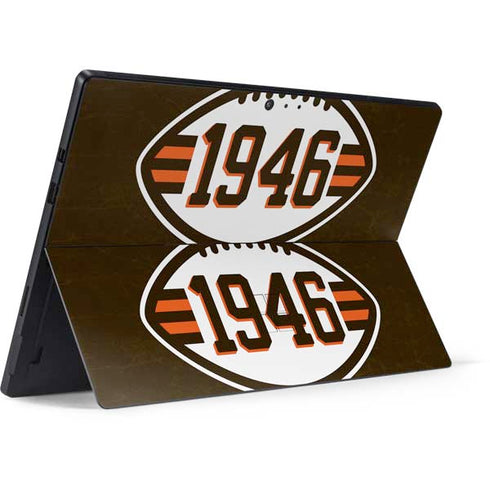 NFL Cleveland Browns Alternate Distressed Surface Pro 6 Skin