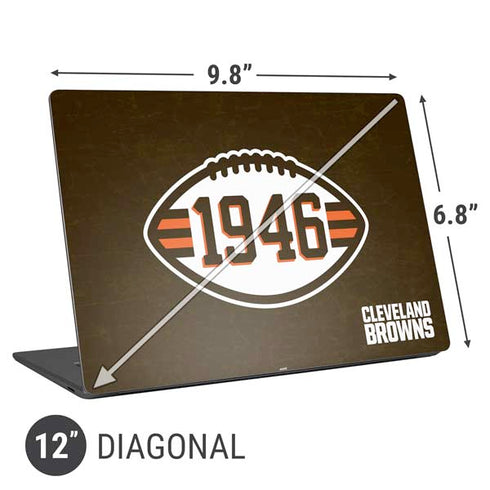 NFL Cleveland Browns Alternate Distressed Universal Laptop 12in (9.8 x 6.8in) Skin