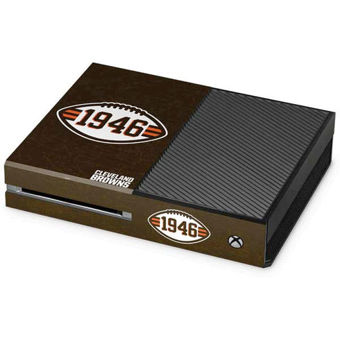 NFL Cleveland Browns Alternate Distressed Xbox One Console Skin