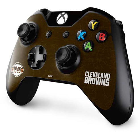 NFL Cleveland Browns Alternate Distressed Xbox One Controller Skin