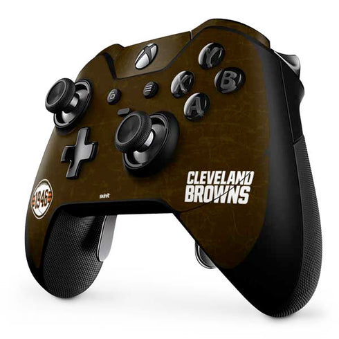 NFL Cleveland Browns Alternate Distressed Xbox One Elite Controller Skin