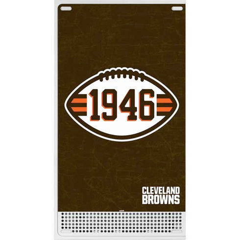 NFL Cleveland Browns Alternate Distressed Xbox Series S Console Skin