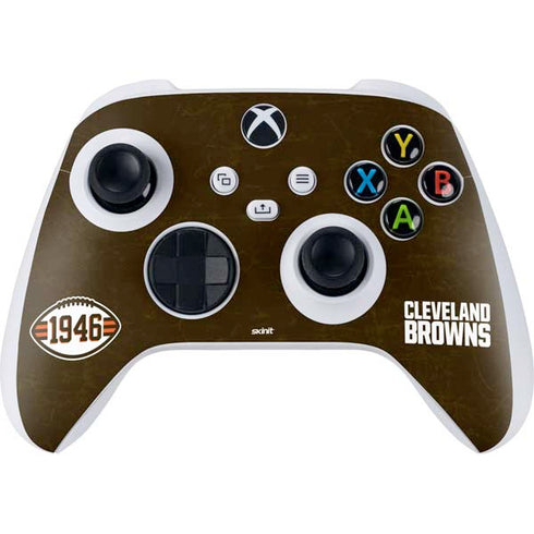 NFL Cleveland Browns Alternate Distressed Xbox Series S Controller Skin