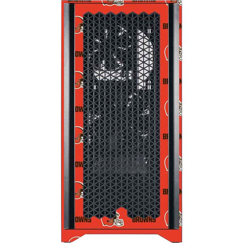 NFL Cleveland Browns Blitz Series Corsair 4000D Tempered Glass Mid-Tower ATX Case Skin