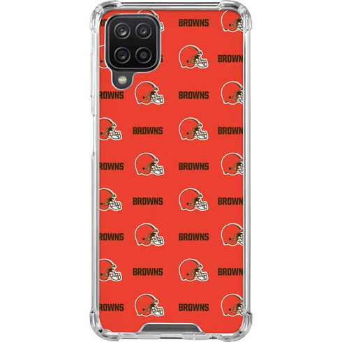 NFL Cleveland Browns Blitz Series Galaxy A12 Clear Case