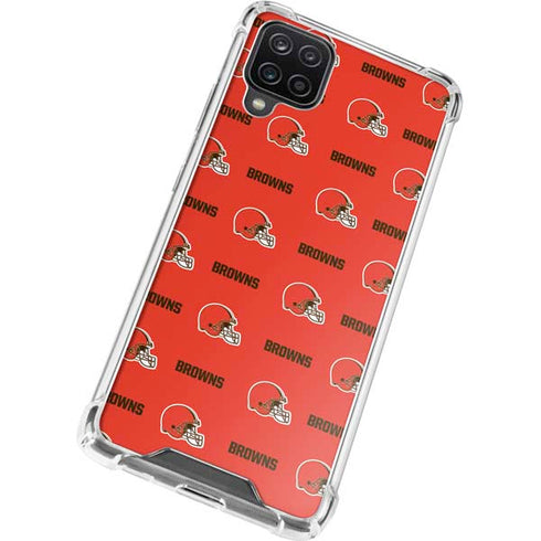 NFL Cleveland Browns Blitz Series Galaxy A12 Clear Case