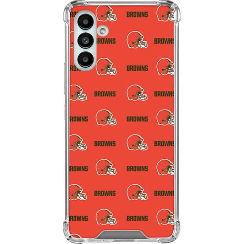 NFL Cleveland Browns Blitz Series Galaxy A13 5G Clear Case