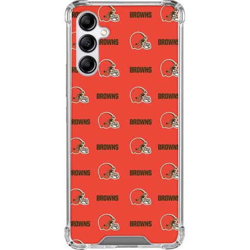 NFL Cleveland Browns Blitz Series Galaxy A14 5G Clear Case