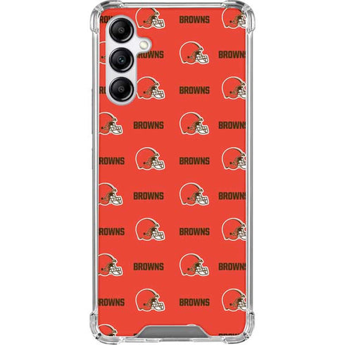 NFL Cleveland Browns Blitz Series Galaxy A15 5G Clear Case