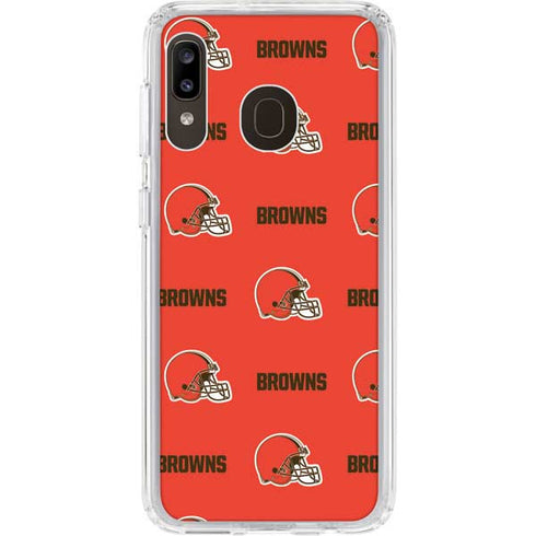 NFL Cleveland Browns Blitz Series Galaxy A20 Clear Case