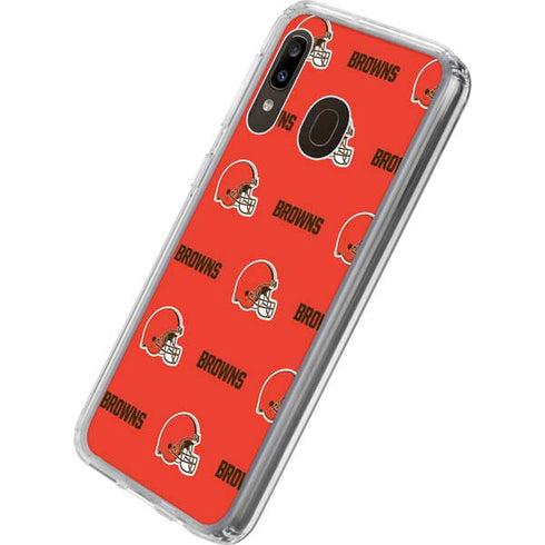 NFL Cleveland Browns Blitz Series Galaxy A20 Clear Case