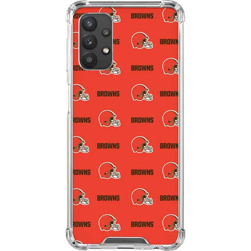NFL Cleveland Browns Blitz Series Galaxy A32 5G Clear Case