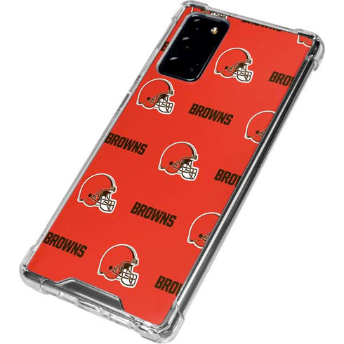 NFL Cleveland Browns Blitz Series Galaxy Note20 5G Clear Case