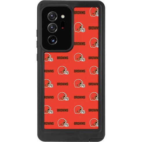 NFL Cleveland Browns Blitz Series Galaxy Note20 Ultra 5G Waterproof Case