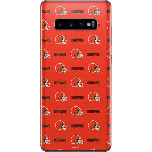NFL Cleveland Browns Blitz Series Galaxy S10 Plus Skin