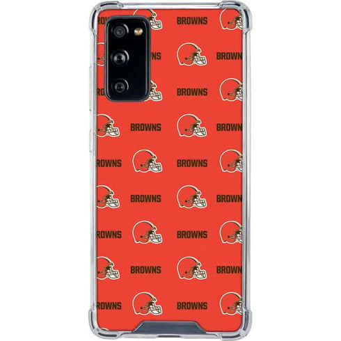 NFL Cleveland Browns Blitz Series Galaxy S20 FE Clear Case