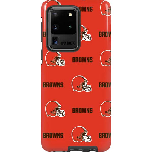 NFL Cleveland Browns Blitz Series Galaxy S20 Ultra 5G Pro Case