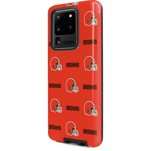 NFL Cleveland Browns Blitz Series Galaxy S20 Ultra 5G Pro Case