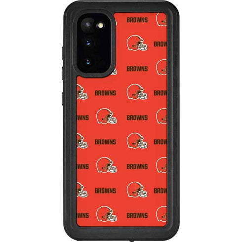 NFL Cleveland Browns Blitz Series Galaxy S20 Waterproof Case