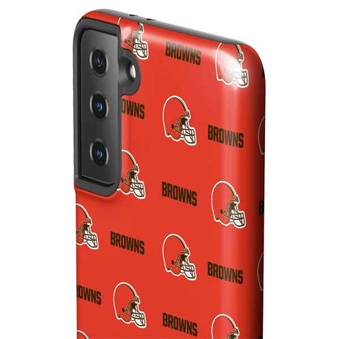 NFL Cleveland Browns Blitz Series Galaxy S21 FE Pro Case