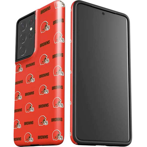 NFL Cleveland Browns Blitz Series Galaxy S21 Ultra 5G Pro Case