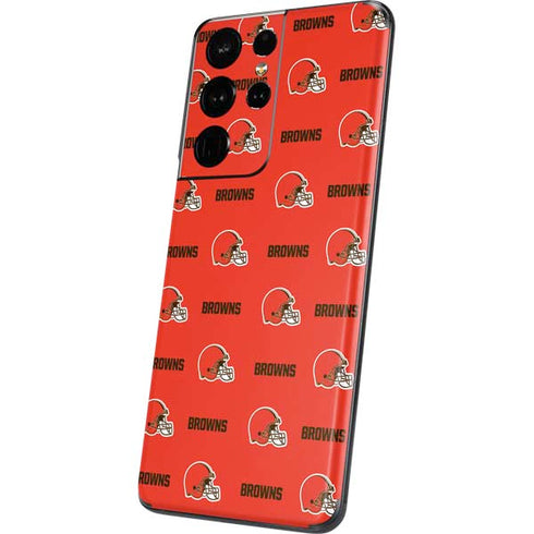 NFL Cleveland Browns Blitz Series Galaxy S21 Ultra 5G Skin