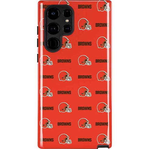 NFL Cleveland Browns Blitz Series Galaxy S22 Ultra Pro Case