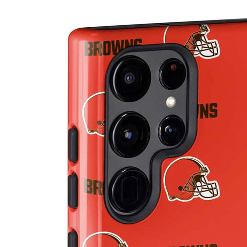 NFL Cleveland Browns Blitz Series Galaxy S22 Ultra Pro Case