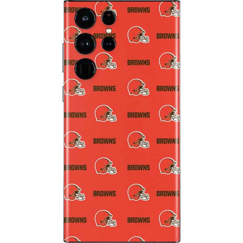 NFL Cleveland Browns Blitz Series Galaxy S22 Ultra Skin