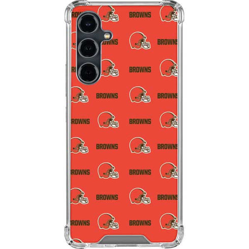 NFL Cleveland Browns Blitz Series Galaxy S23 FE Clear Case