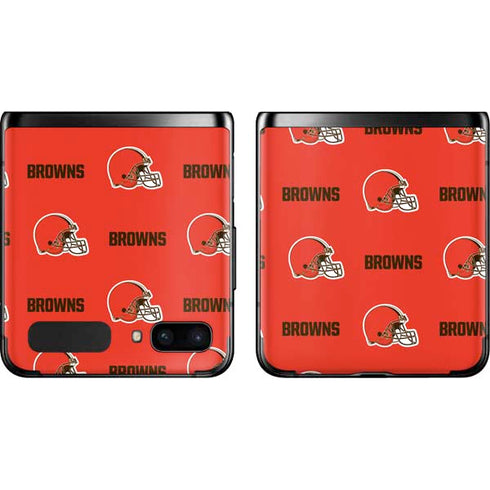 NFL Cleveland Browns Blitz Series Galaxy Z Flip Skin