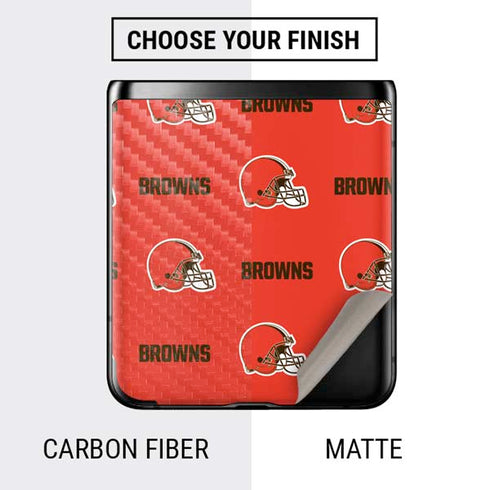NFL Cleveland Browns Blitz Series Galaxy Z Flip Skin