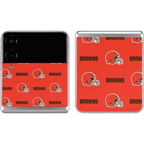NFL Cleveland Browns Blitz Series Galaxy Z Flip4 5G Skin