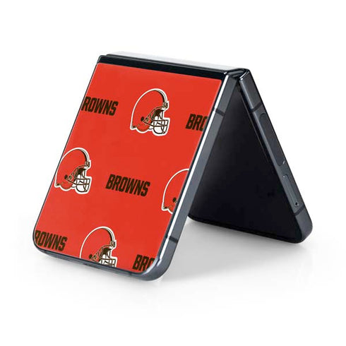 NFL Cleveland Browns Blitz Series Galaxy Z Flip5 5G Skin