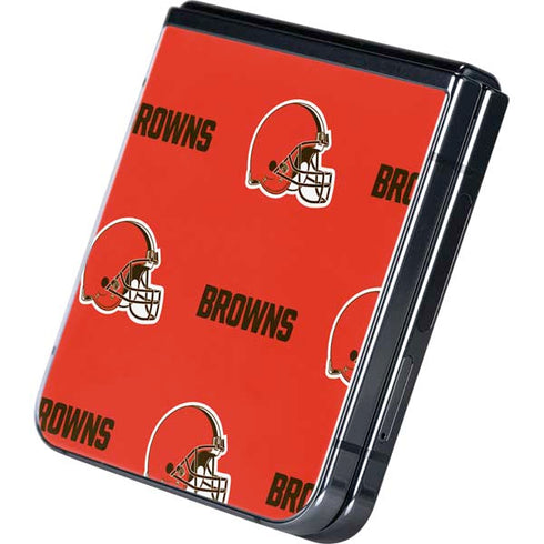 NFL Cleveland Browns Blitz Series Galaxy Z Flip5 5G Skin