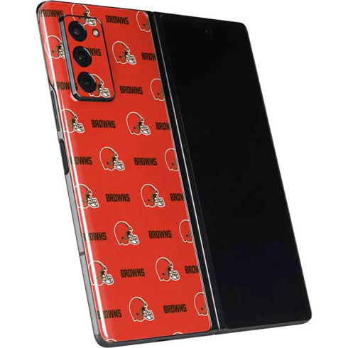 NFL Cleveland Browns Blitz Series Galaxy Z Fold2 5G Skin