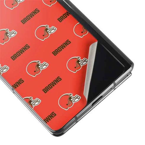 NFL Cleveland Browns Blitz Series Galaxy Z Fold2 5G Skin