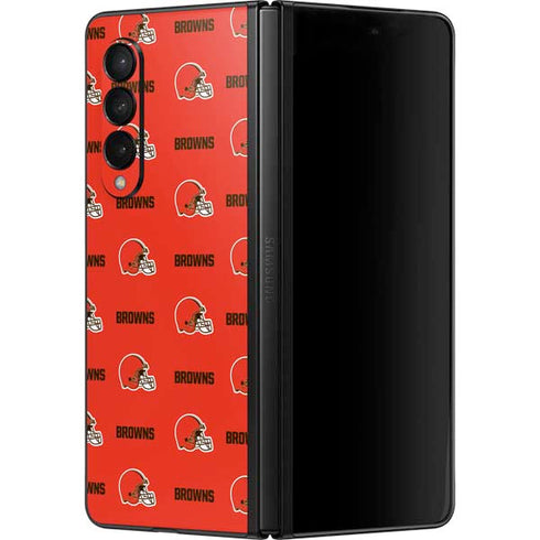 NFL Cleveland Browns Blitz Series Galaxy Z Fold3 5G Skin