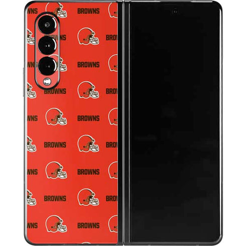 NFL Cleveland Browns Blitz Series Galaxy Z Fold3 5G Skin